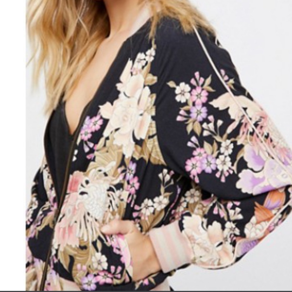 Spell Gypsy Blue Skies Bomber Jacket XS